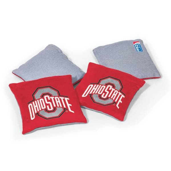 Wild Sports Ohio State Buckeyes 4 pack Logo Bean Bag Set