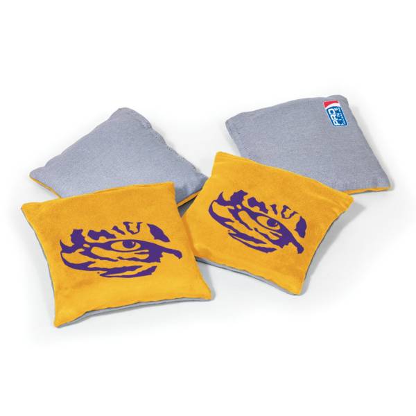 Wild Sports LSU Tigers 4 pack Logo Bean Bag Set