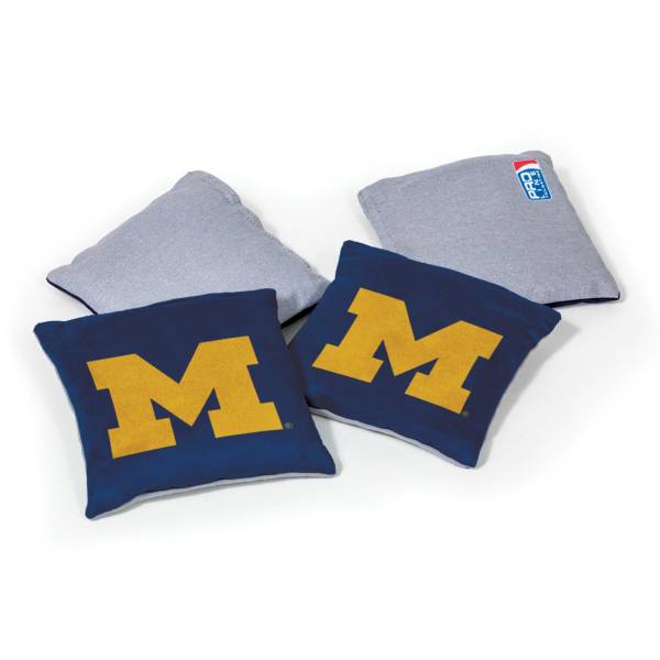 Wild Sports Michigan Wolverines 4 pack Bean Bag Set