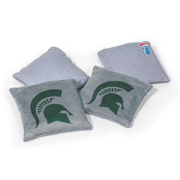 Wild Sports Michigan State Spartans 4 pack Logo Bean Bag Set