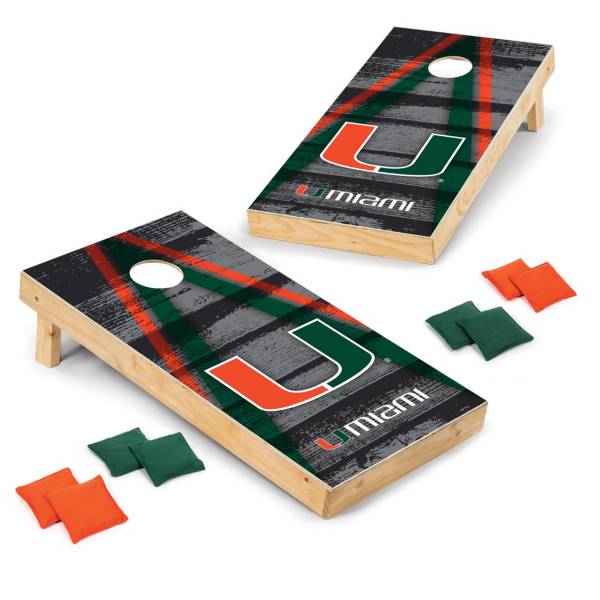 Wild Sports Miami Hurricanes 2x4 Vintage Tailgate Toss