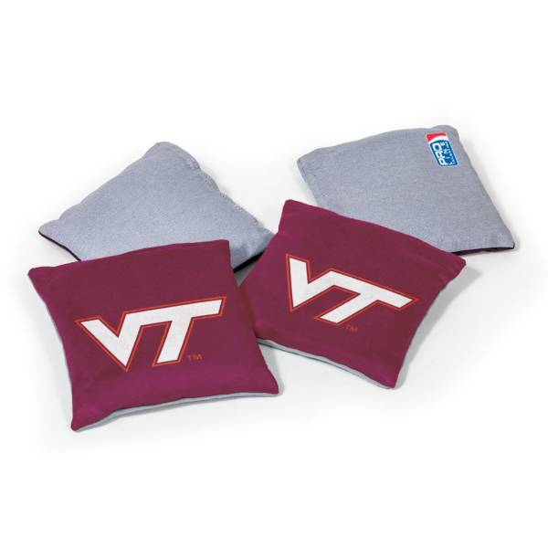 Wild Sports Virginia Tech Hokies 4 pack Bean Bag Set