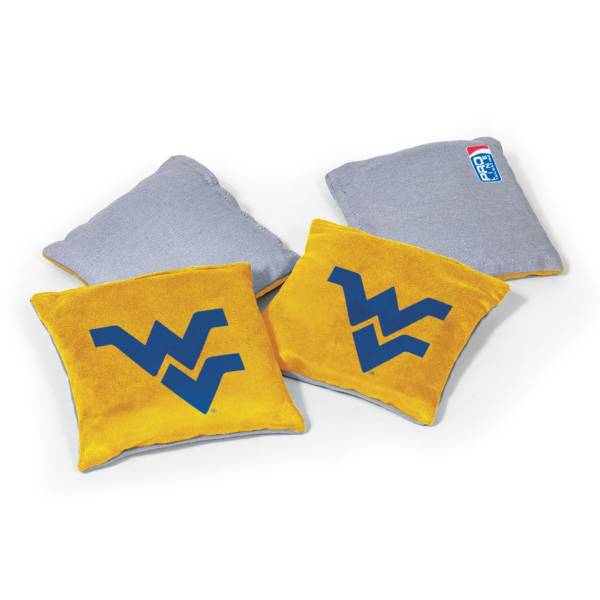 Wild Sports West Virginia Mountaineers 4 pack Logo Bean Bag Set