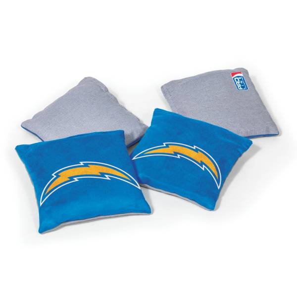 Wild Sports Los Angeles Chargers 4 pack Logo Bean Bag Set