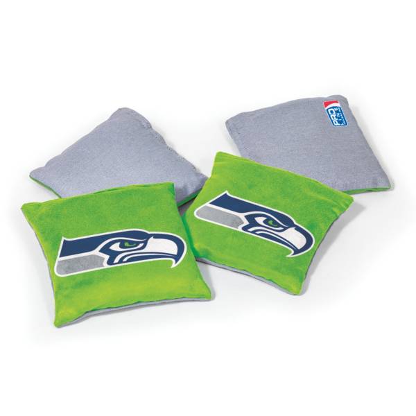 Wild Sports Seattle Seahawks 4 pack Logo Bean Bag Set