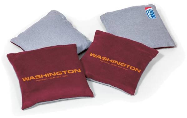 Wild Sports Washington Football Team 4 pack Logo Bean Bag Set