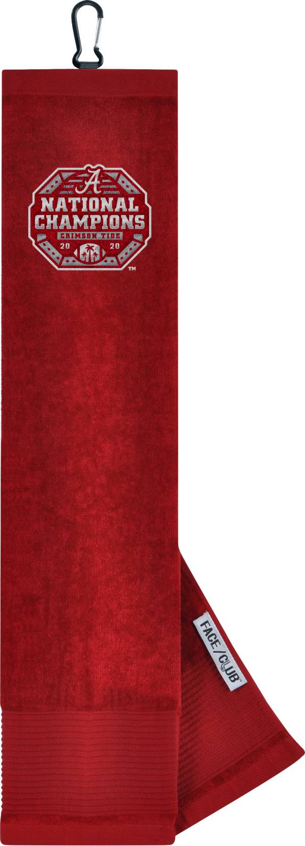 WinCraft Alabama Crimson Tide 2020 National Champions Face/Club Tri-Fold Embroidered Towel