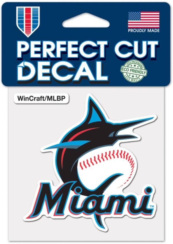 WinCraft Miami Marlins 4'' x 4'' Decal