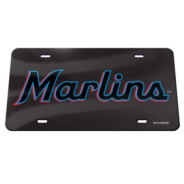 WinCraft Miami Marlins Acrylic License Plate product image
