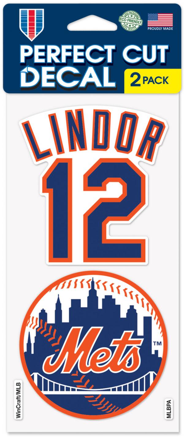 WinCraft New York Mets Francisco Lindor 2-Pack Decal