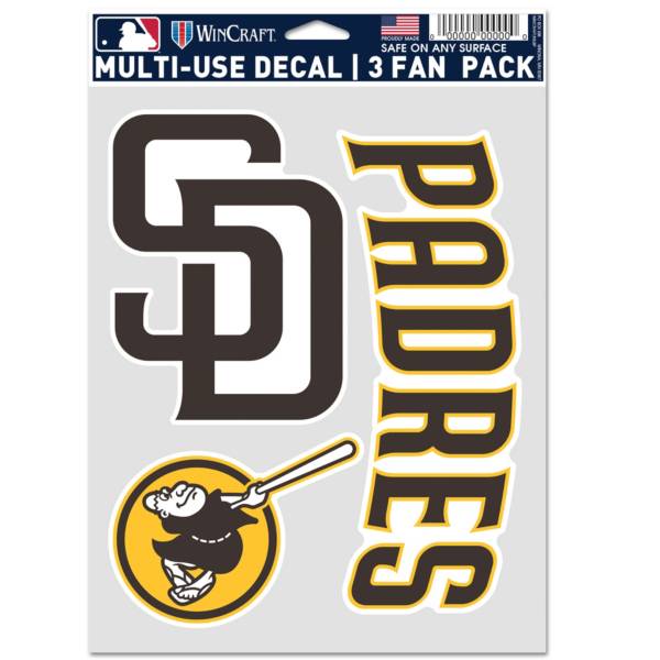 WinCraft San Diego Padres 3-Pack Decal product image