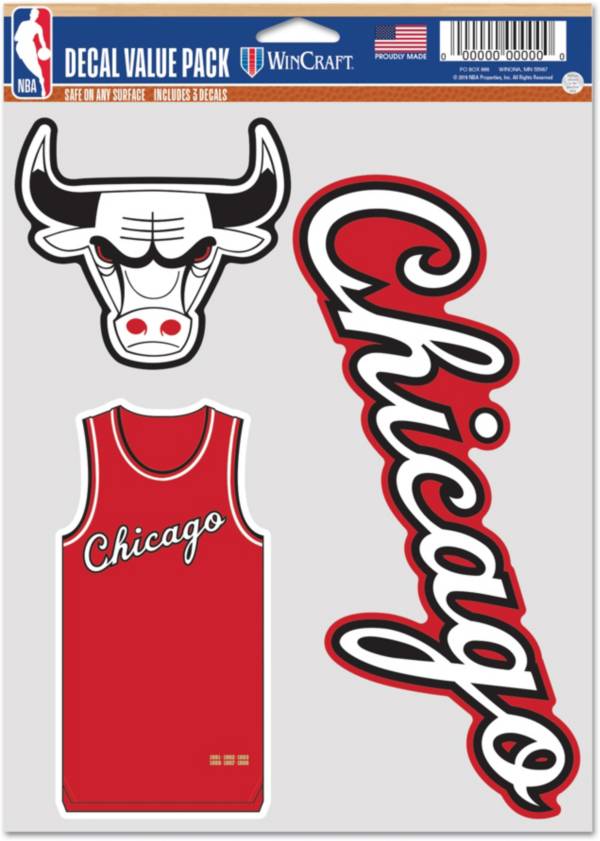 WinCraft 2021-22 City Edition Chicago Bulls 3-Pack Decal