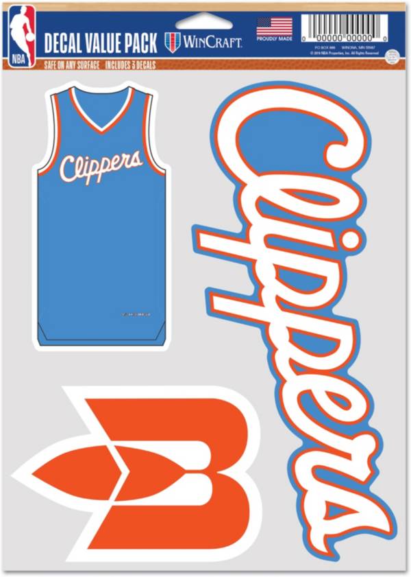 WinCraft 2021-22 City Edition Los Angeles Clippers 3-Pack Decal product image