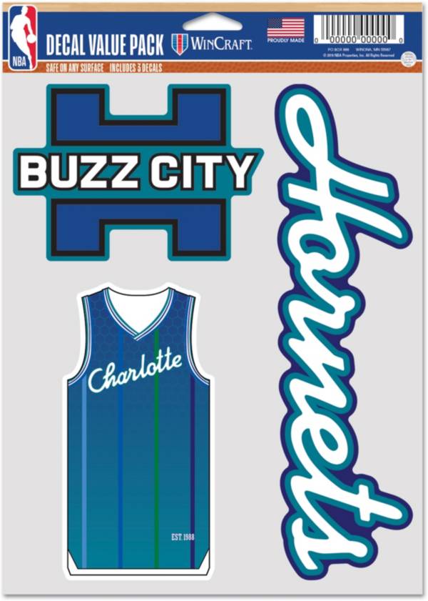 WinCraft 2021-22 City Edition Charlotte Hornets 3-Pack Decal