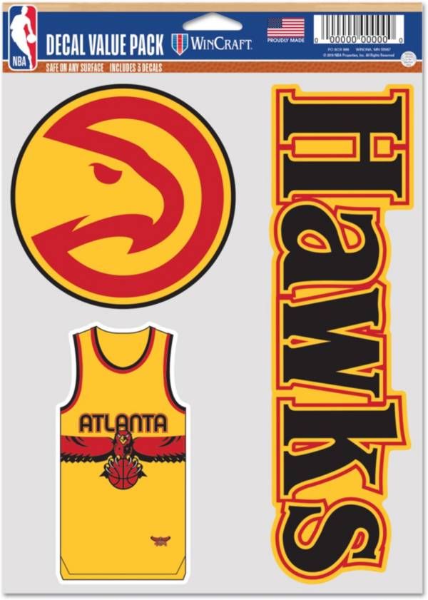 WinCraft 2021-22 City Edition Atlanta Hawks 3-Pack Decal