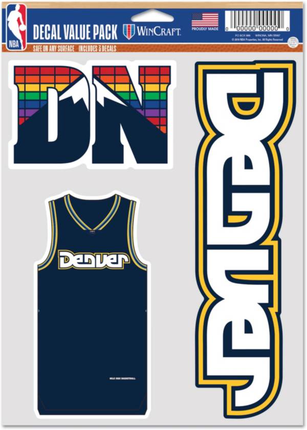 WinCraft 2021-22 City Edition Denver Nuggets 3-Pack Decal