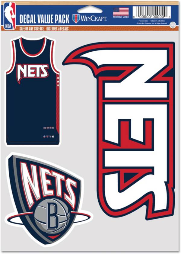 WinCraft 2021-22 City Edition Brooklyn Nets 3-Pack Decal