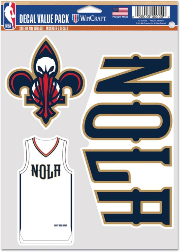 WinCraft 2021-22 City Edition New Orleans Pelicans 3-Pack Decal