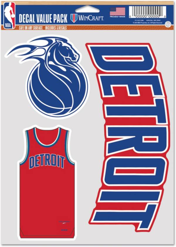 WinCraft 2021-22 City Edition Detroit Pistons 3-Pack Decal
