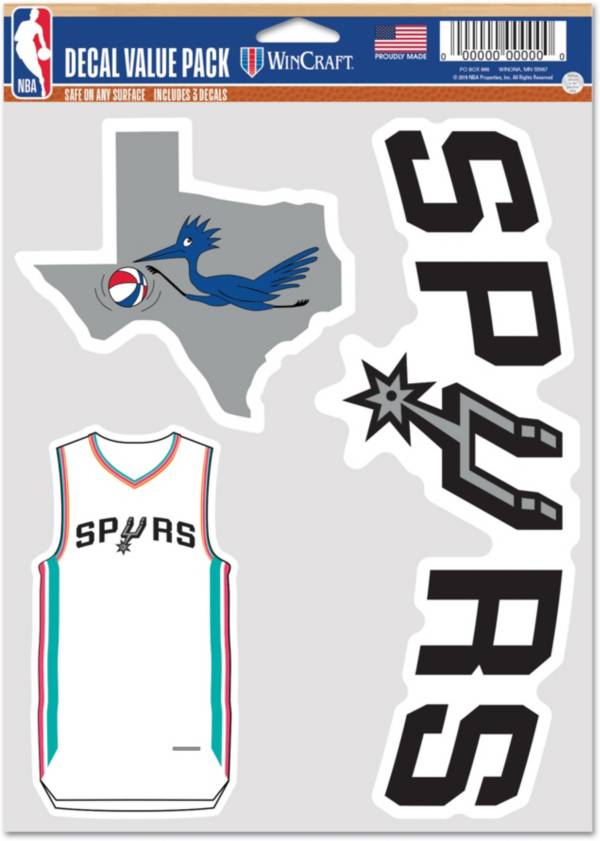 WinCraft 2021-22 City Edition San Antonio Spurs 3-Pack Decal