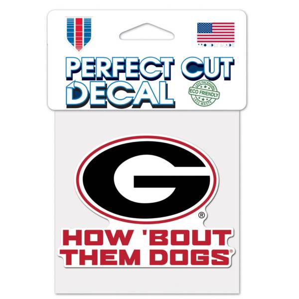 WinCraft Georgia Bulldogs Slogan 4” x 4” Perfect Cut Decal