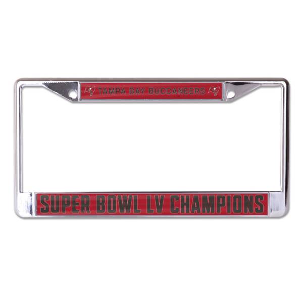 WinCraft Super Bowl LV Champions Tampa Bay Buccaneers License Plate Frame