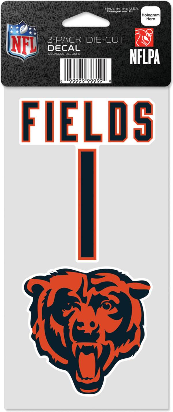 WinCraft Chicago Bears Justin Fields 2 Pk. Decal