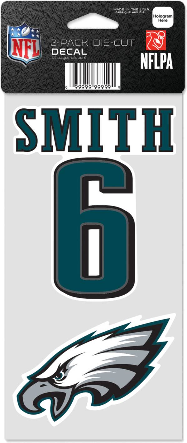 WinCraft Philadelphia Eagles DeVonta Smith 2 Pk. Decal