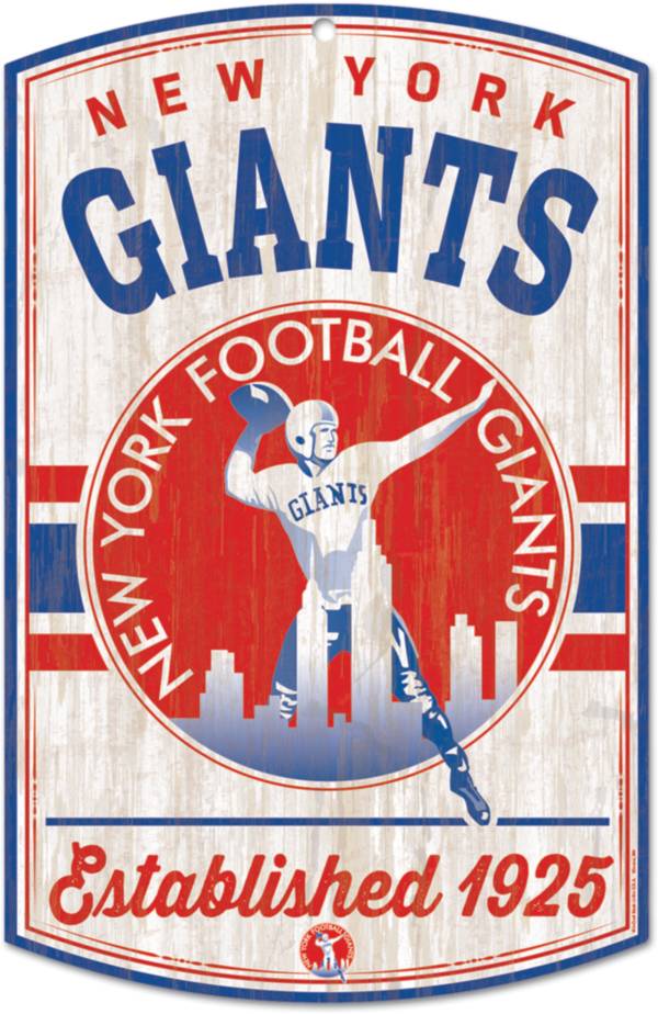 WinCraft New York Giants 11'' x 17'' Vintage Wood Sign