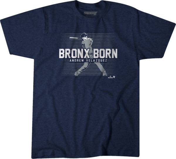 BreakingT Men's Navy 'Bronx Born' Graphic T-Shirt