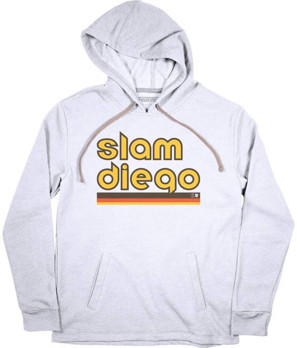 BreakingT Men's Slam Diego White Hoodie