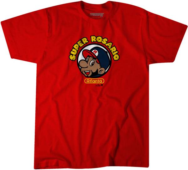 BreakingT Men's Red 'Super Sario' Graphic T-Shirt