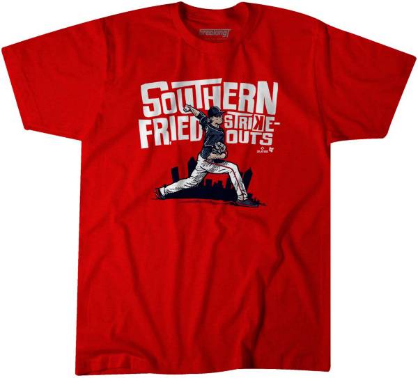 BreakingT Men's Red 'Southern Fried' Graphic T-Shirt