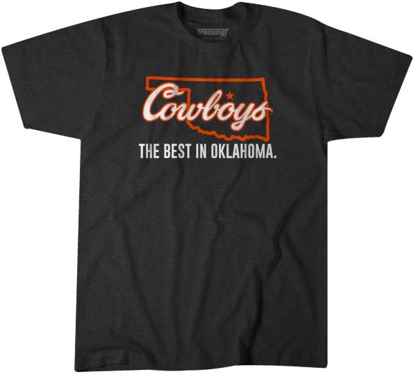 BreakingT Oklahoma State Cowboys Black Best in Oklahoma T-Shirt