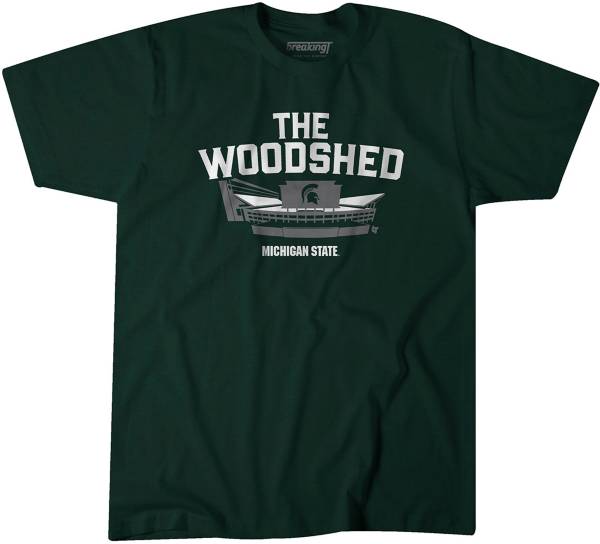 BreakingT Michigan State Spartans Green Woodshed T-Shirt product image