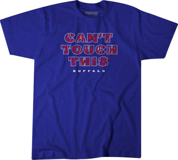 BreakingT Men's Buffalo Can't Touch This Blue T-Shirt