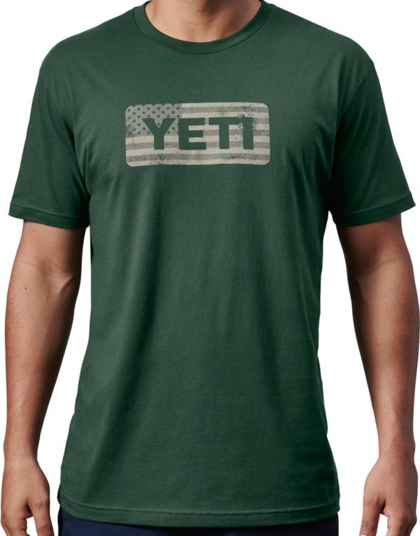 YETI Men's Flag Badge Graphic T-Shirt