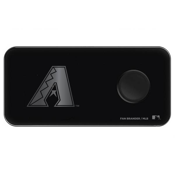 Fan Brander Arizona Diamondbacks 3-in-1 Glass Wireless Charging Pad