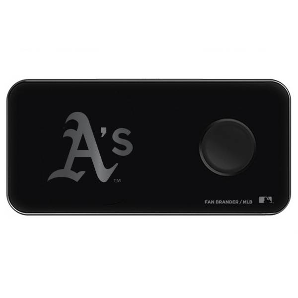 Fan Brander Oakland Athletics 3-in-1 Glass Wireless Charging Pad product image