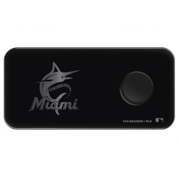 Fan Brander Miami Marlins 3-in-1 Glass Wireless Charging Pad product image
