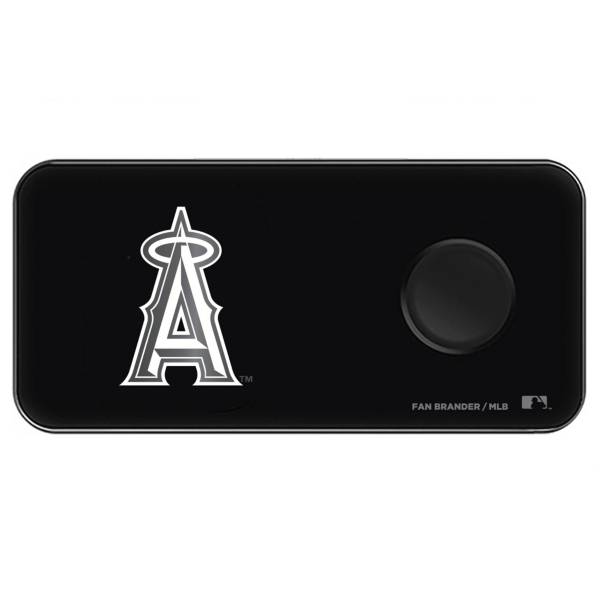 Fan Brander Los Angeles Angels 3-in-1 Glass Wireless Charging Pad