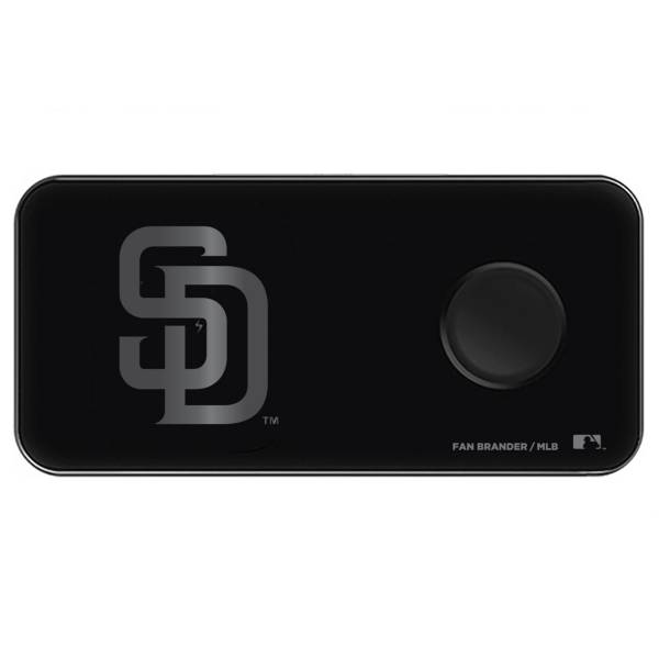 Fan Brander San Diego Padres 3-in-1 Glass Wireless Charging Pad