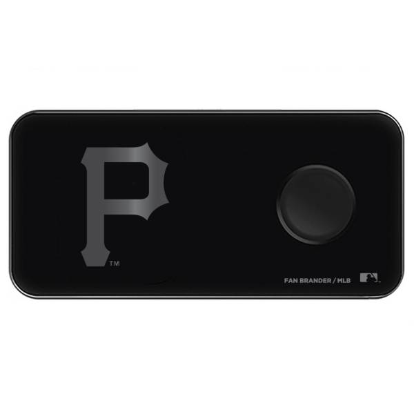 Fan Brander Pittsburgh Pirates 3-in-1 Glass Wireless Charging Pad