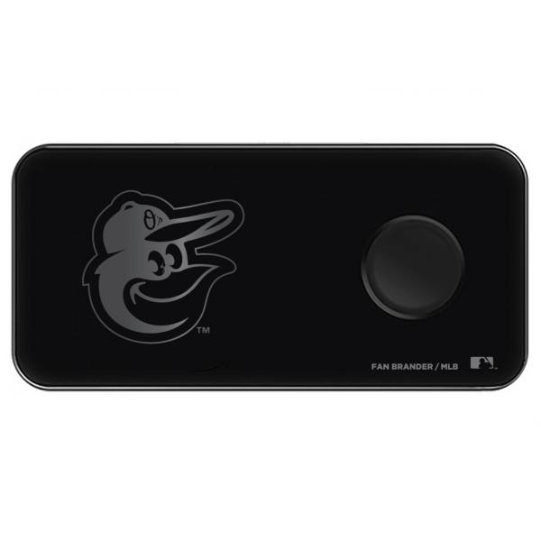 Fan Brander Baltimore Orioles 3-in-1 Glass Wireless Charging Pad