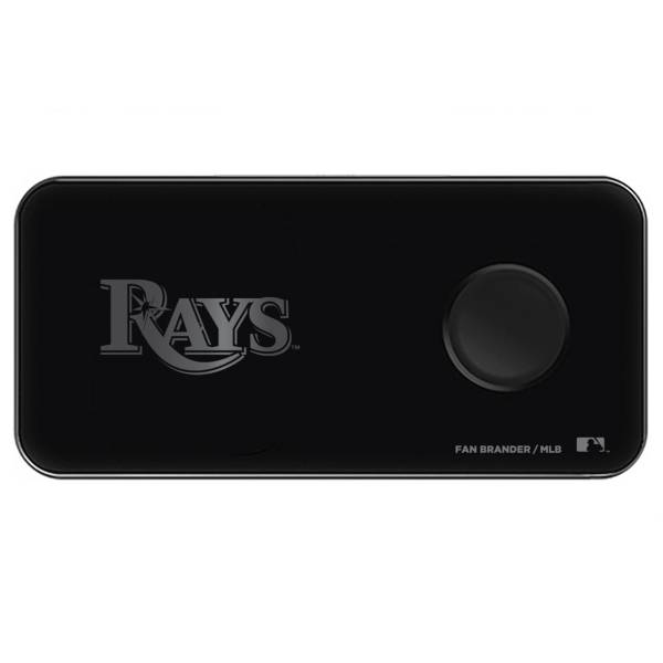 Fan Brander Tampa Bay Rays 3-in-1 Glass Wireless Charging Pad
