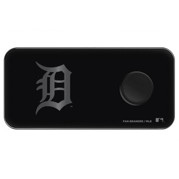 Fan Brander Detroit Tigers 3-in-1 Glass Wireless Charging Pad