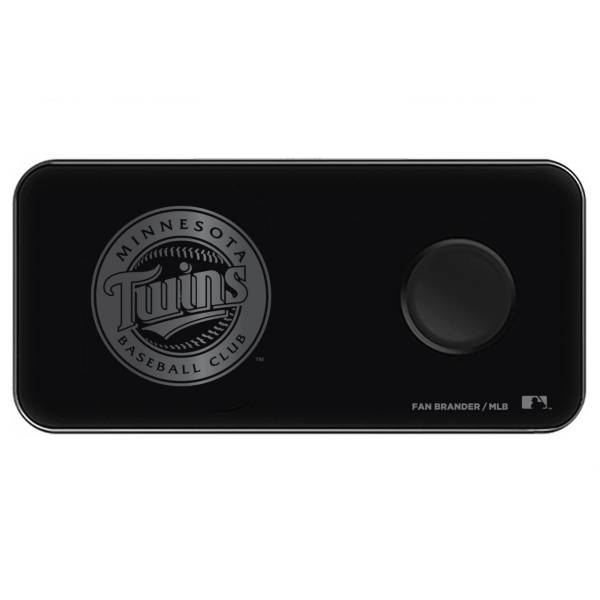 Fan Brander Minnesota Twins 3-in-1 Glass Wireless Charging Pad