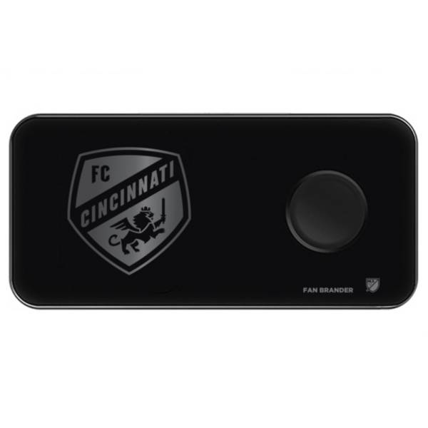 Fan Brander FC Cincinnati 3-in-1 Glass Wireless Charging Pad