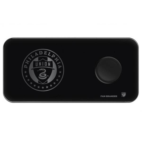 Fan Brander Philadelphia Union 3-in-1 Glass Wireless Charging Pad