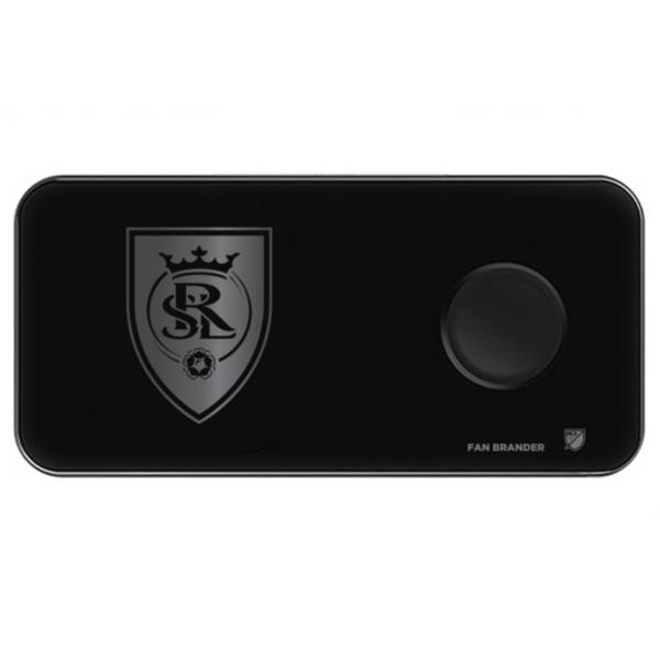 Fan Brander Real Salt Lake 3-in-1 Glass Wireless Charging Pad product image